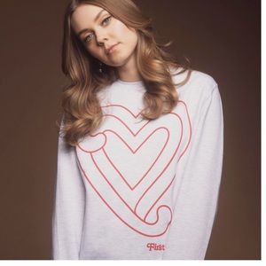 First aid kit Rebel Heart tour grey marled sweater